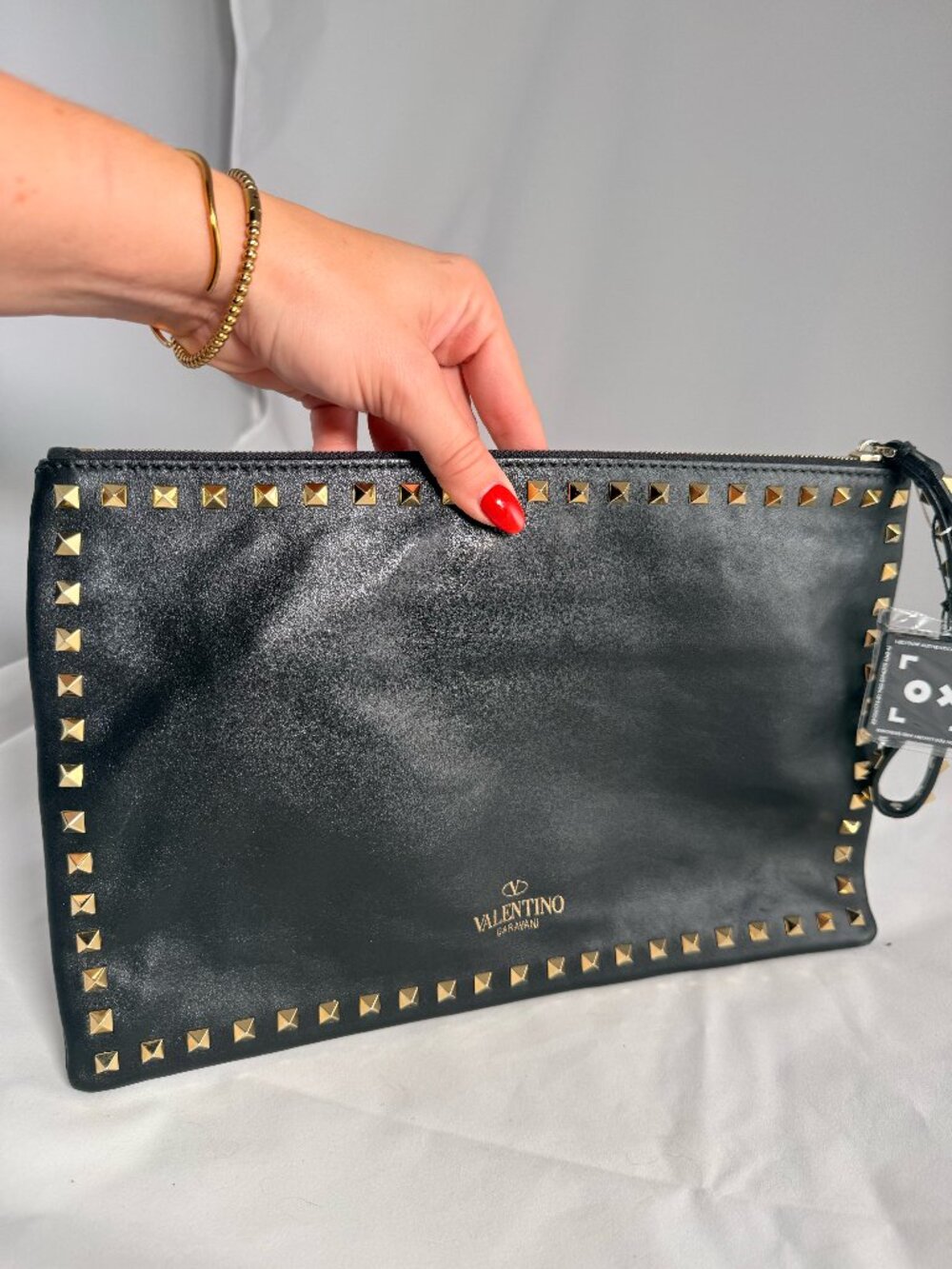Valentino Rockstud Large Clutch
